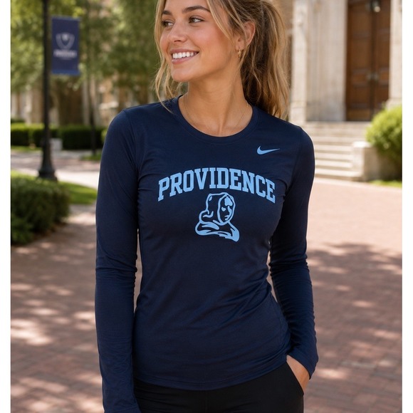 Nike Tops - Nike Dri-fit Providence College Friars Women's L Basketball Long Sleeve Black Lg